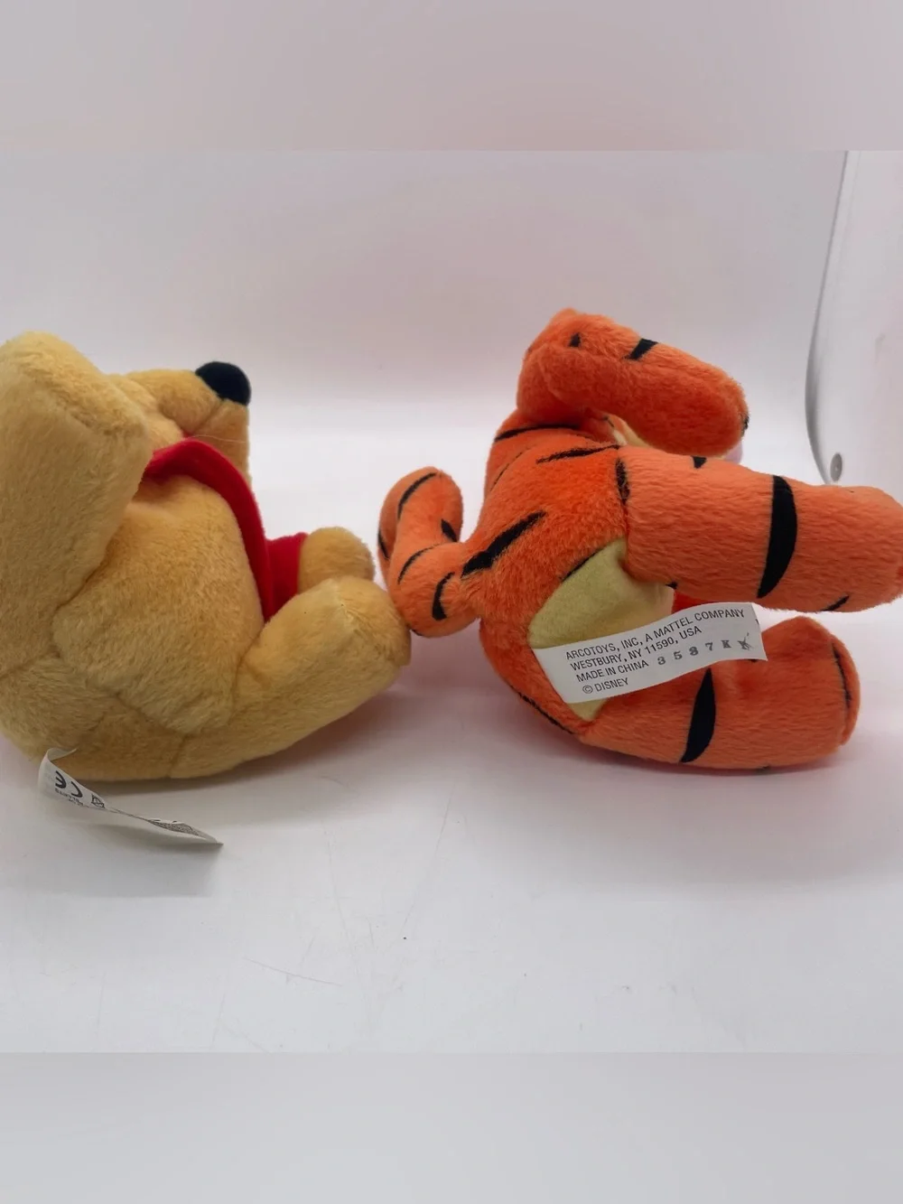 Vintage Disney Winnie The Pooh And Tigger Stuffed Animal Arcotoys Small Plush